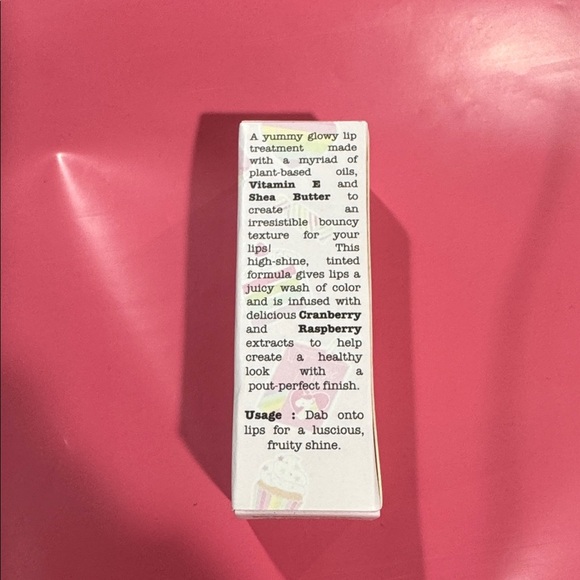 Jelly Juice tint lip glow gloss NEW vegan Trifle cosmetics redcurrant sealed - Picture 3 of 6